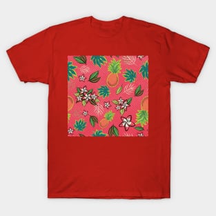 Tropical Beach - Red T-Shirt